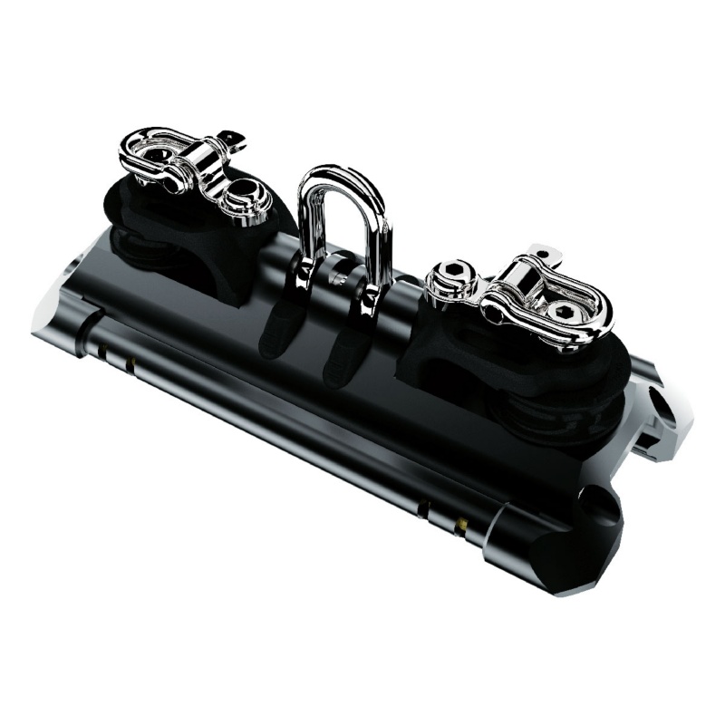 [421082-BLA] Lewmar NTR Torlon ball car with shackle single control line sheave & becket size 2 (421082)