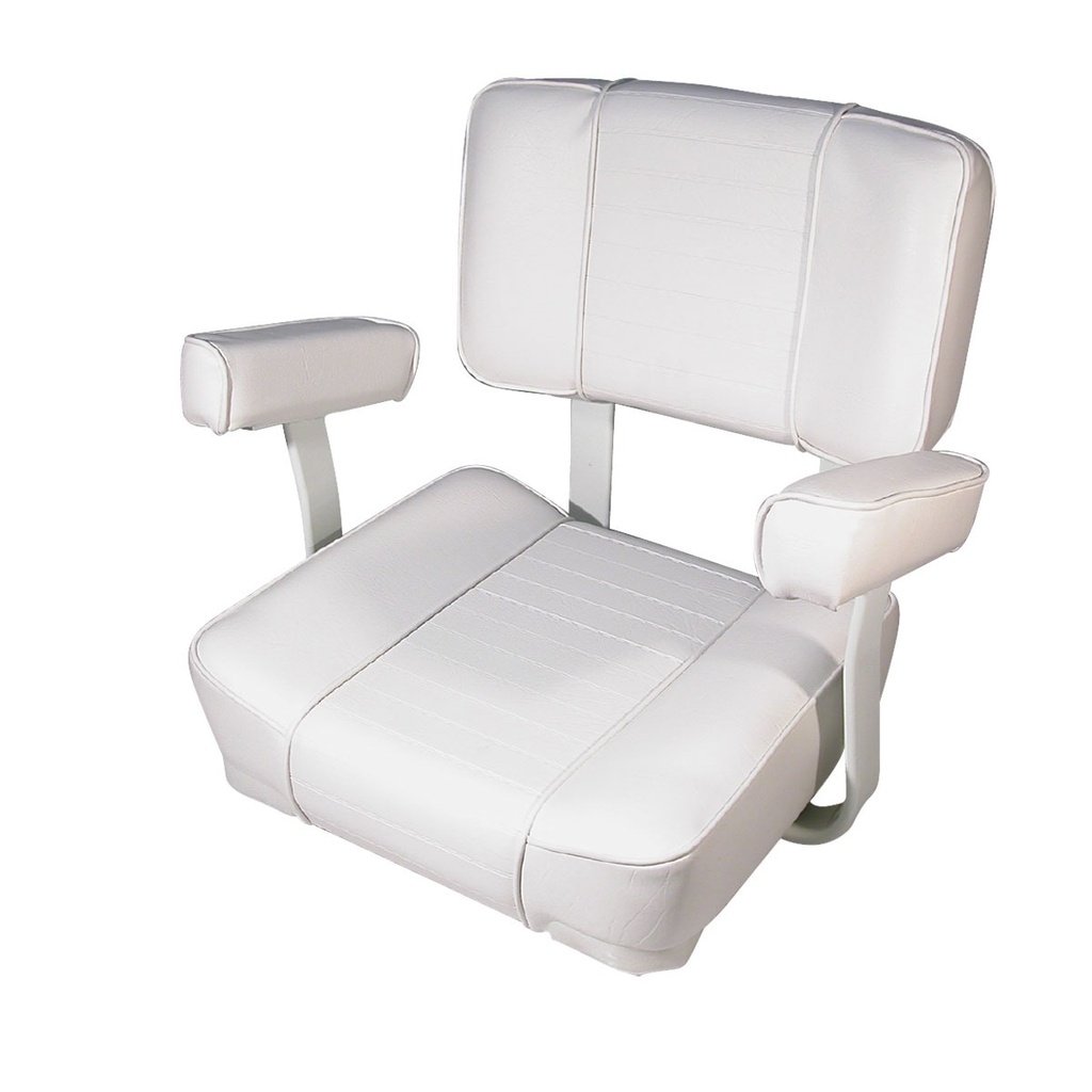 [181484-BLA] BLA DELUXE SEAT UPHOLSTERED NO ARMS WHITE (181484)