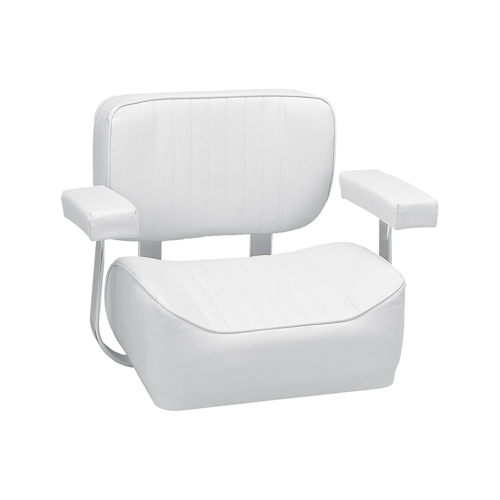 [181504-BLA] BLA DELUXE HELM SEAT WITH ARM RESTS WHITE (181504)