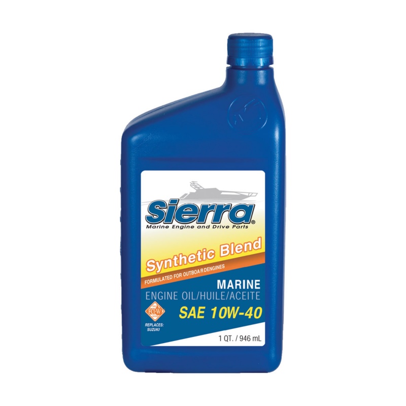 [S18-9551-2-BLA] SIERRA OIL QUART/946ML 10W-40 FC-W SEMI SYN (S18-9551-2)