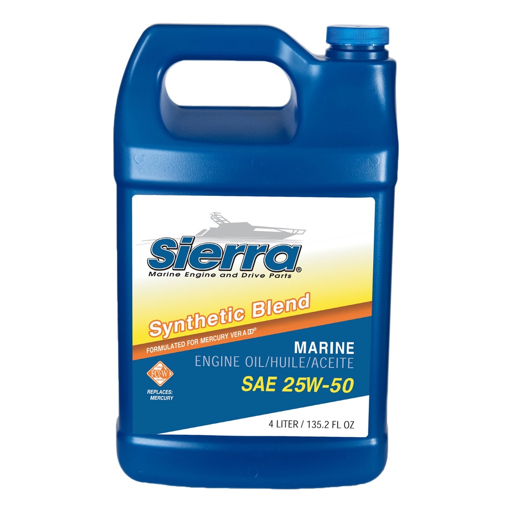 [S18-9552-3-BLA] SIERRA OIL 4 LITER, 25W-50 FC-W (S18-9552-3)
