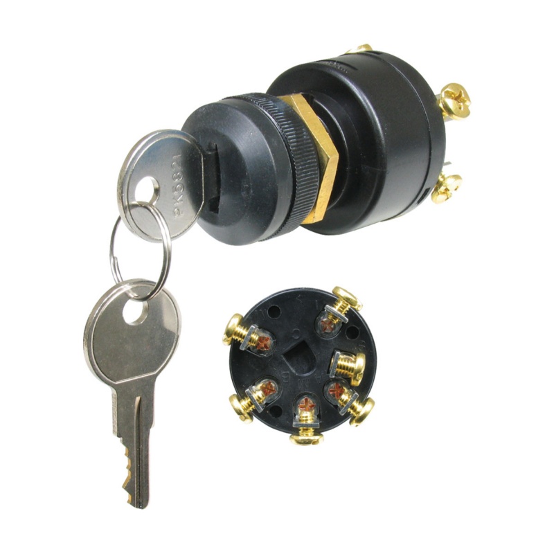[SMP39730-BLA] SIERRA IGNITION SWITCH POLY 4 POS SHORT (SMP39730)