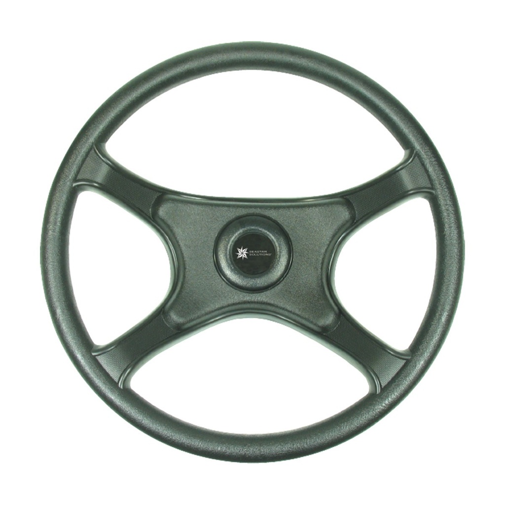 [271026-BLA] LUISI LAGUNA STEERING WHEEL PVC 4 SPOKE 335MM BLACK (271026)