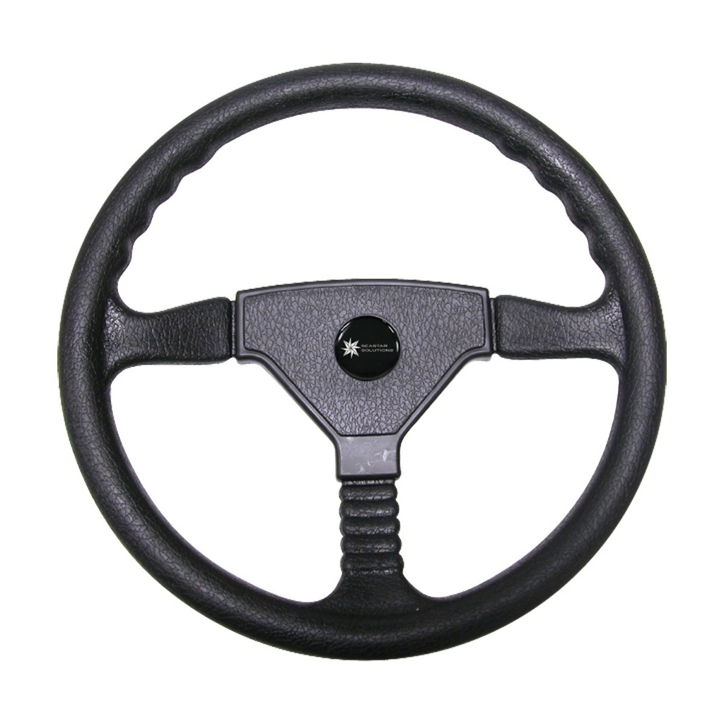 [271040-BLA] LUISI CHAMP DELUXE STEERING WHEEL PVC 340MM BLK W/MED (271040)