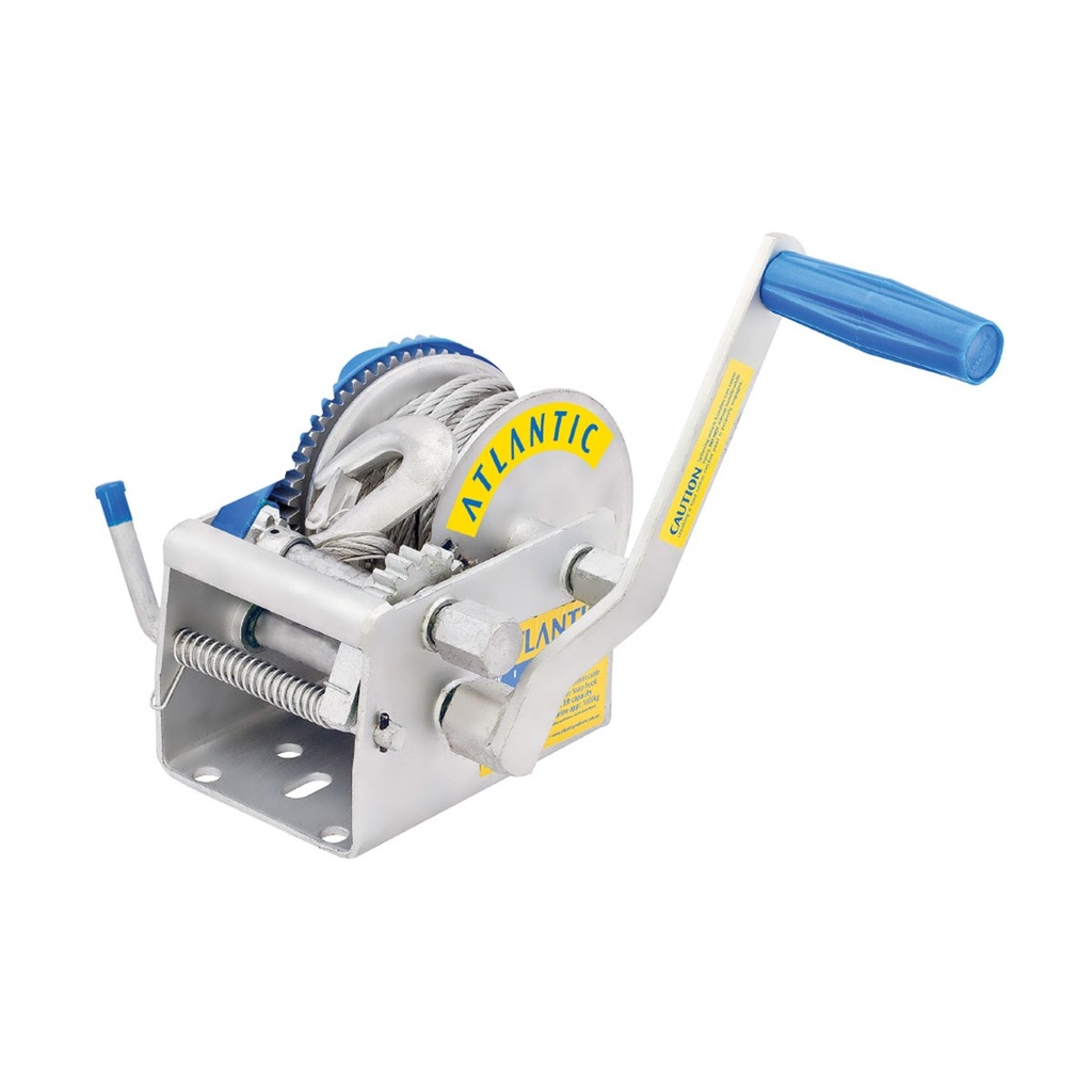 [211926-BLA] ATLANTIC 10/5/1:1 TRAILER WINCH 6MM CABLE (211926)