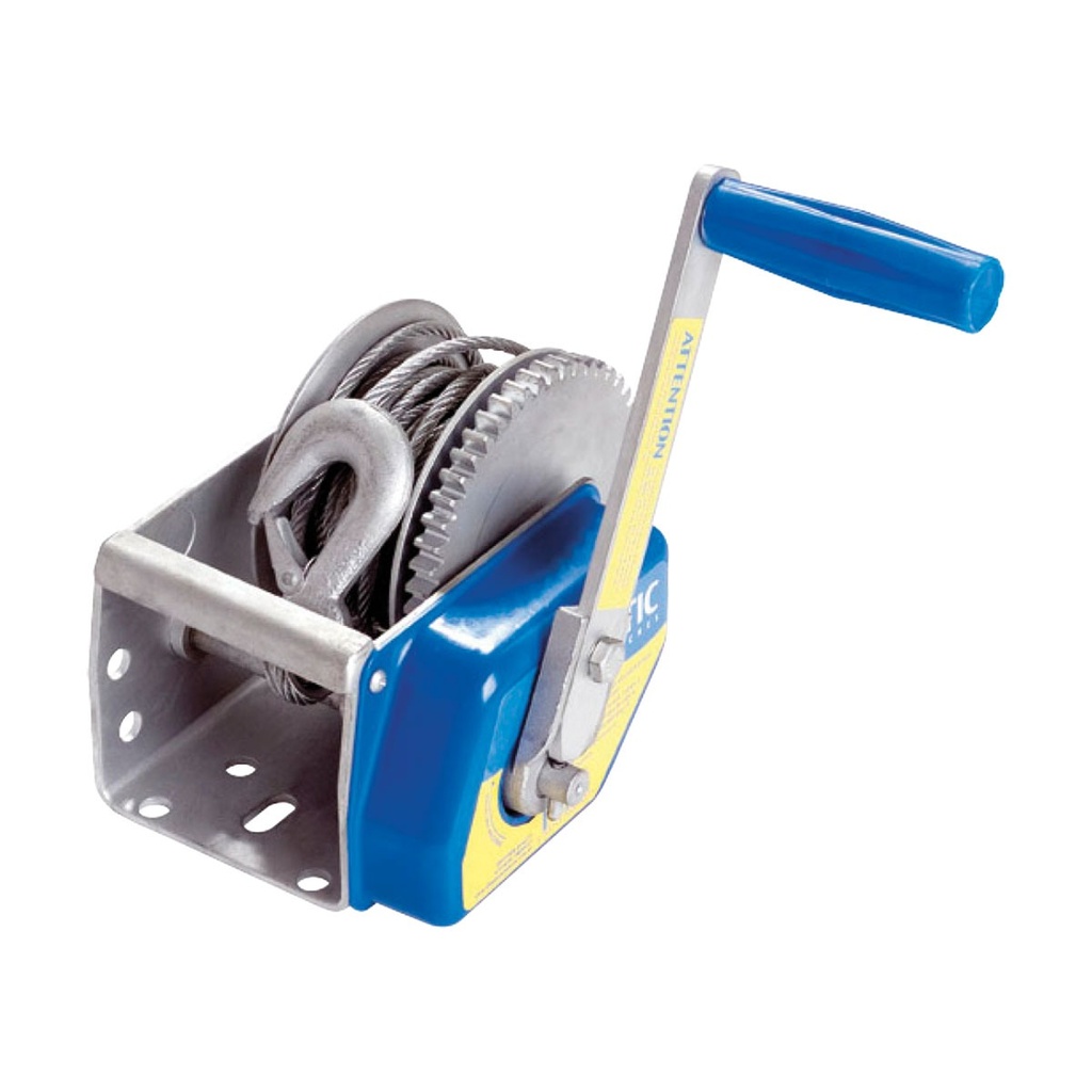 [211946-BLA] ATLANTIC 5:1 SELF BRAKING WINCH 5MM CABLE (211946)