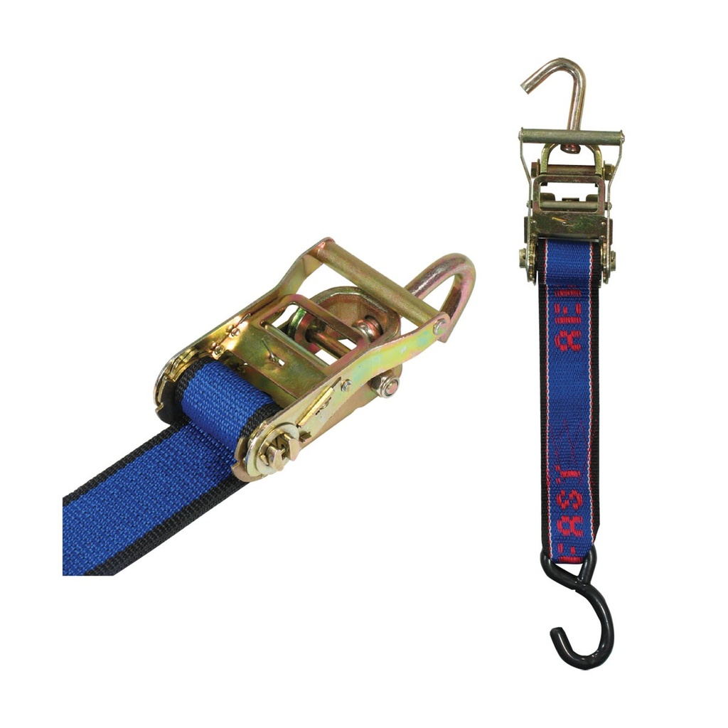 [215052-BLA] AEROFAST TIE DOWN RATCHET 50MMX6M SWIVEL HOOK H/D (215052)