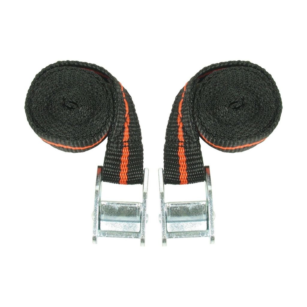 [215106-BLA] MARINE TOWN TIE DOWN 25MM X 1.66M PR (215106)