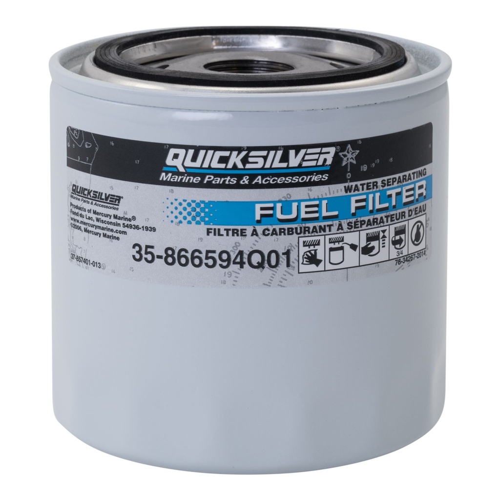 [35 866594Q01] Mercury / Quicksiler Fuel Filter Spin On 3.0L MPI (866594Q01)