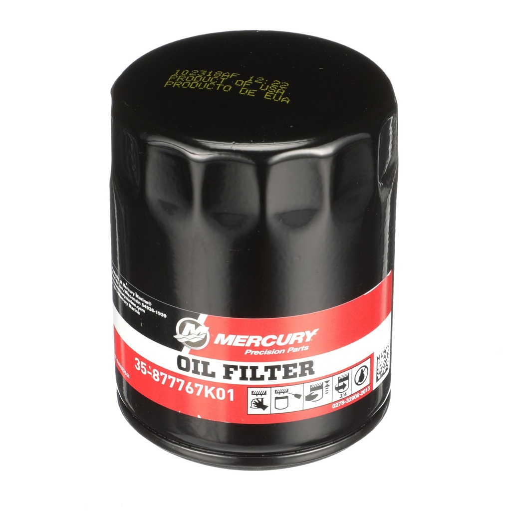 [35 877767K01] Mercury Verado Oil Filter L4 (877767K01)