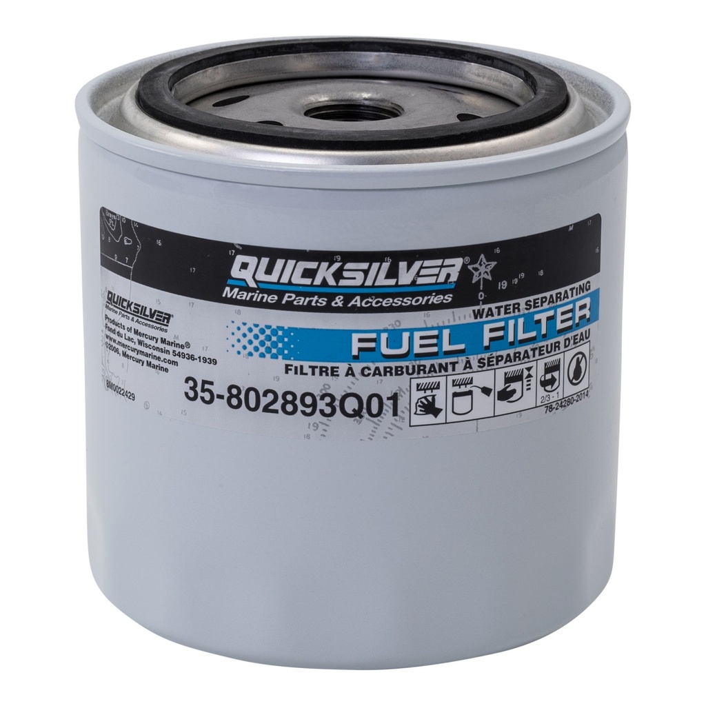 [35 802893Q01] QUICKSILVER FILTER MERCURY FUEL 25 MICRON (802893Q01)