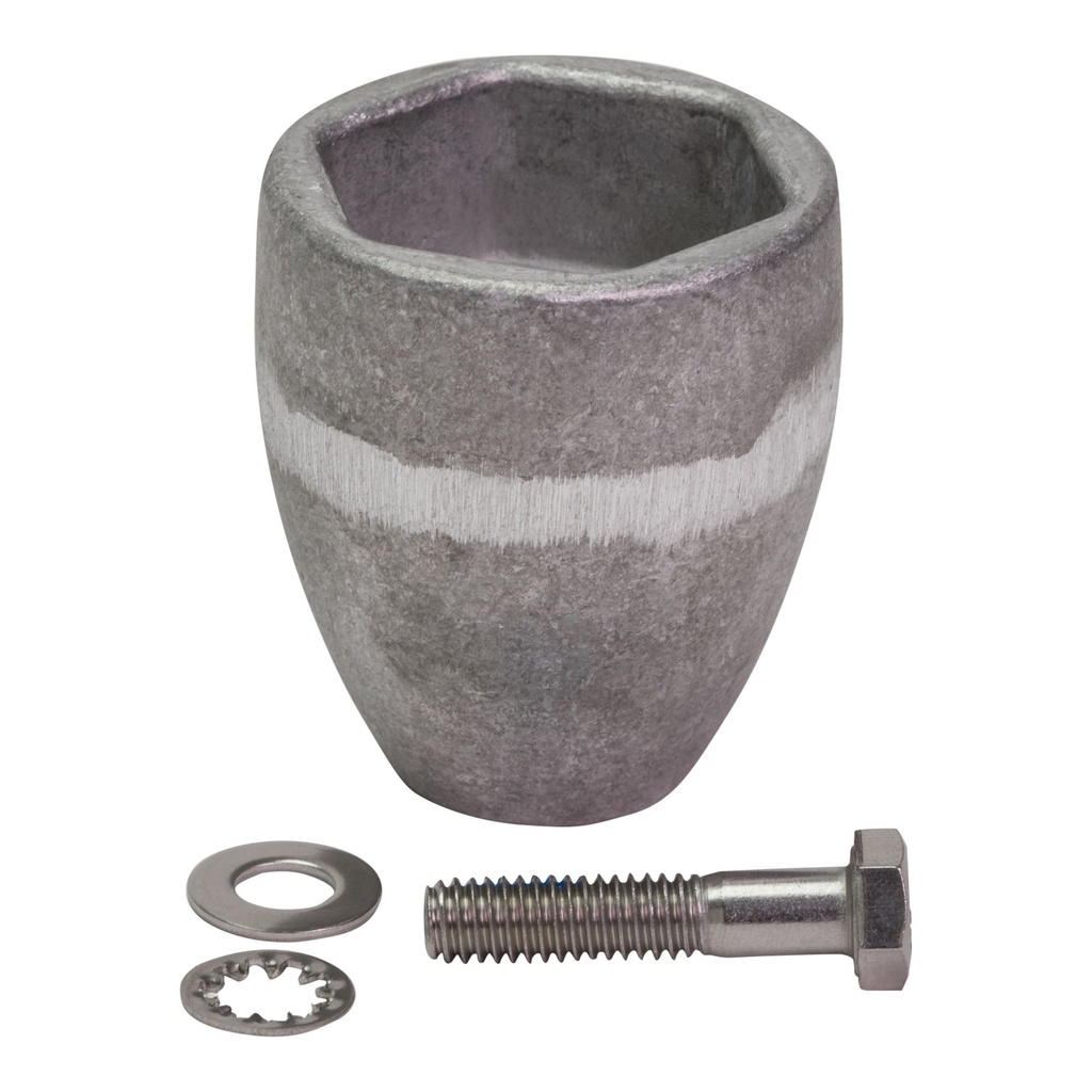 [97 865182Q01] QUICKSILVER PROP NUT ANODE - ALUMINUM (865182Q01)