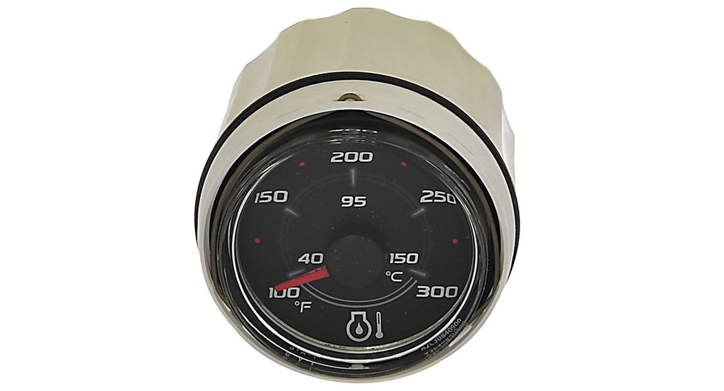[79 8M0054360] OIL TEMPERATURE GAUGE 52MM BLACK FACE GLASS LENS (8M0054360)