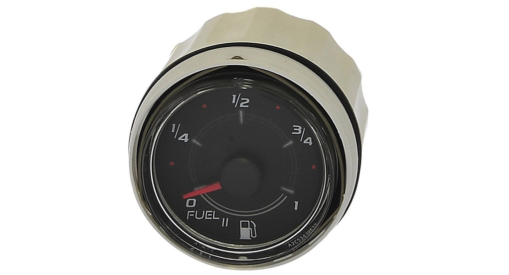 [79 8M0052845] FUEL LEVEL 2 GAUGE 52MM BLACK FACE GLASS LENS (8M0052845)