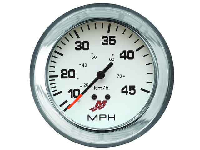 Speedo 45MPH White & Chrome (895285A41)