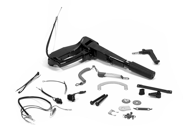 [821455T 8] MERCURY HANDLE-TILLER-BLK (821455T8)