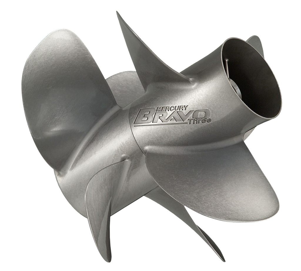 [48 8M8022360] Bravo Three Propeller 16 X 20 LH SS 4 BL - Front (8M8022360)