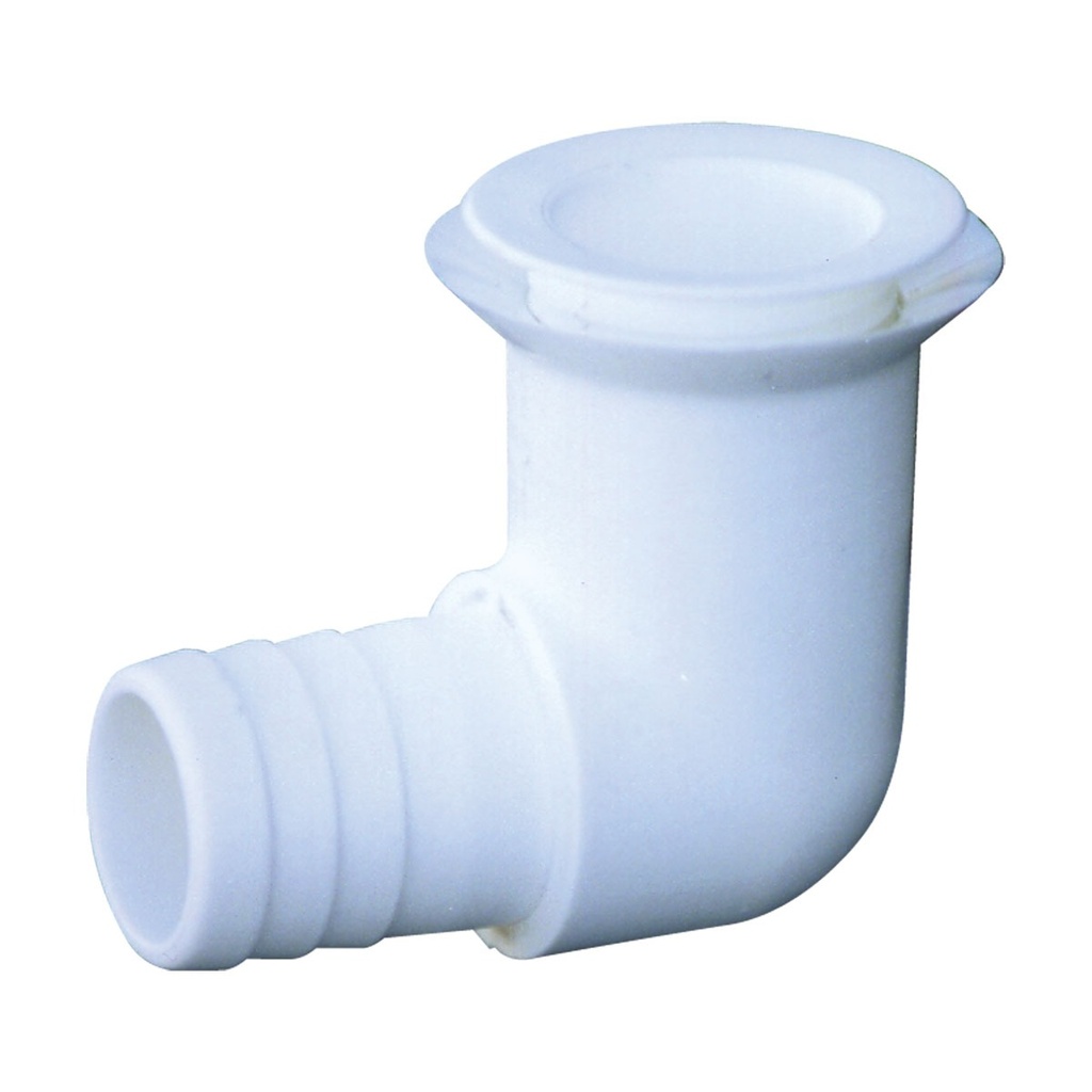 [135211-BLA] T-H MARINE SINK DRAIN 19MM 90 DEGREE WHITE (135211)