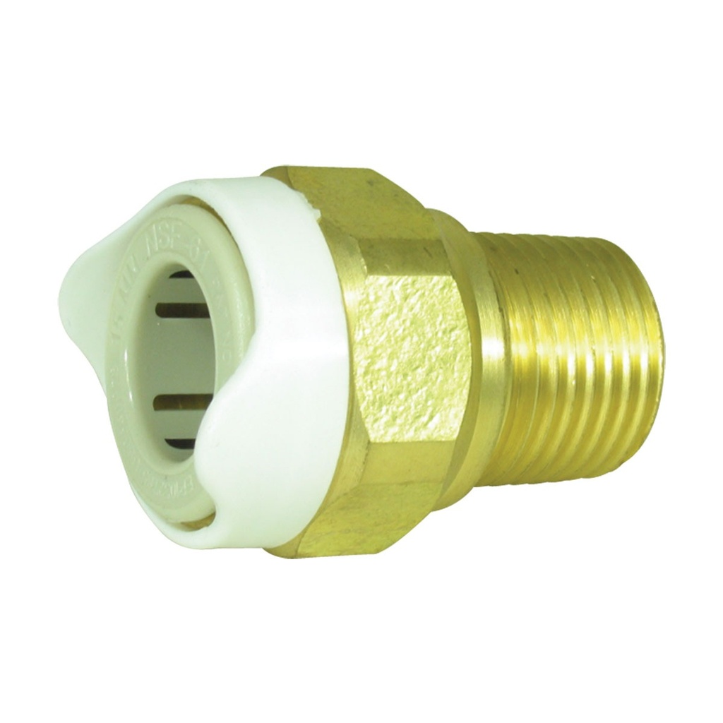 [136649-BLA] WHALE SYSTEM 15 BRASS THREAD ADAPTER 1/2" BSP MALE (136649)