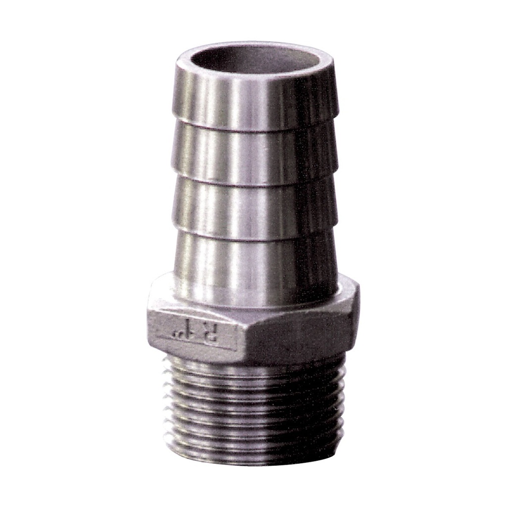 [136922-BLA] BLA STAINLESS STEEL HOSE TAIL 19MM X 3/4"BSP (136922)