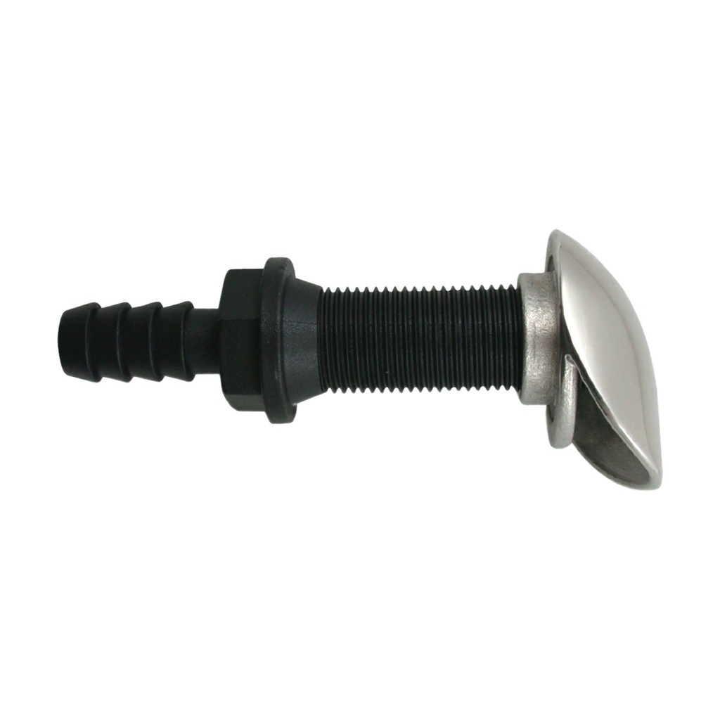 [138214-BLA] MARINE TOWN STALON COVERED DRAIN 19MM HOSE TAIL (138214)