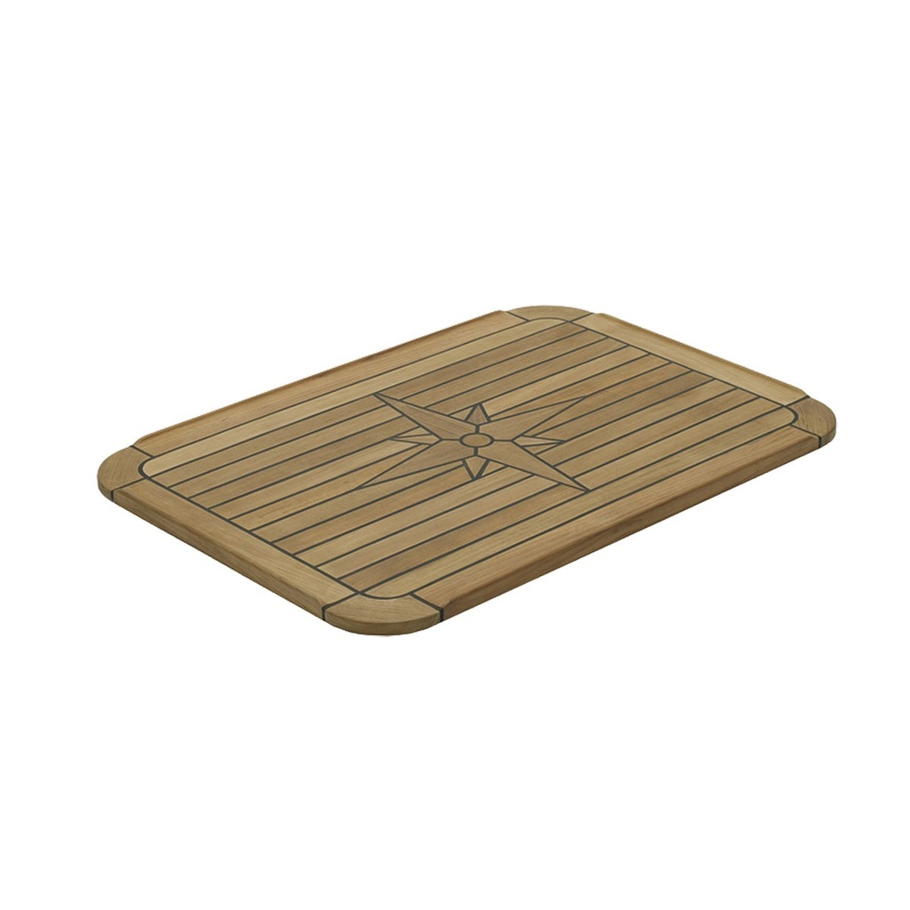 [139430-BLA] NAUTIC STAR SOFT SQUARE TEAK TABLE 900MM X 580MM (139430)