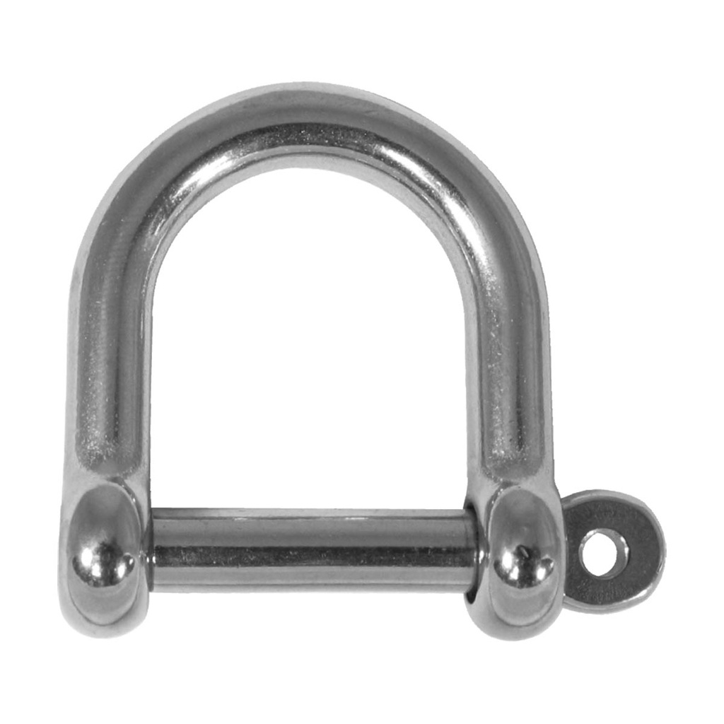 [161048-BLA] BLA STAINLESS STEEL WIDE D SHACKLE G316 10MM (161048)