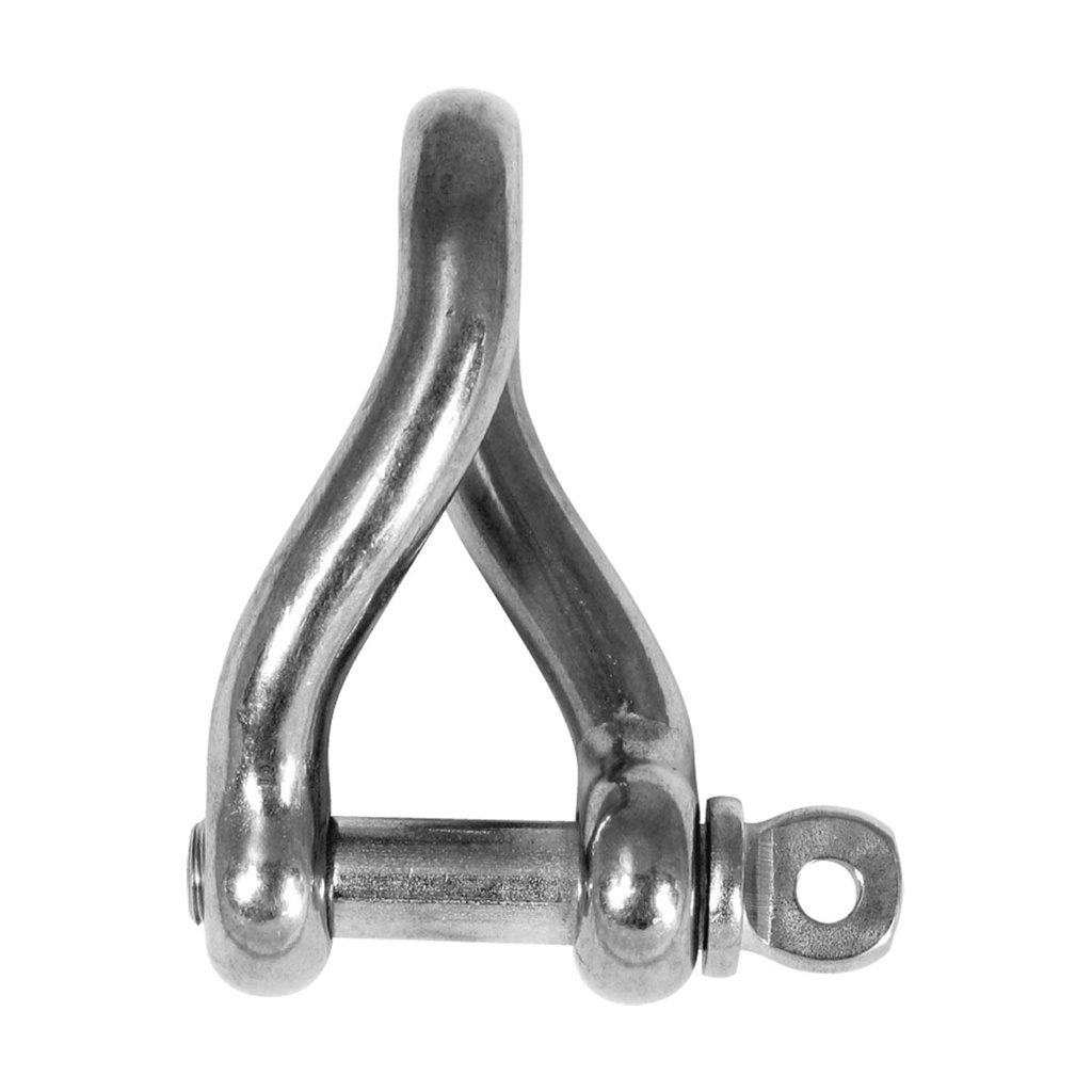 [161114-BLA] BLA STAINLESS STEEL TWISTED D SHACKLE G316 6MM (161114)