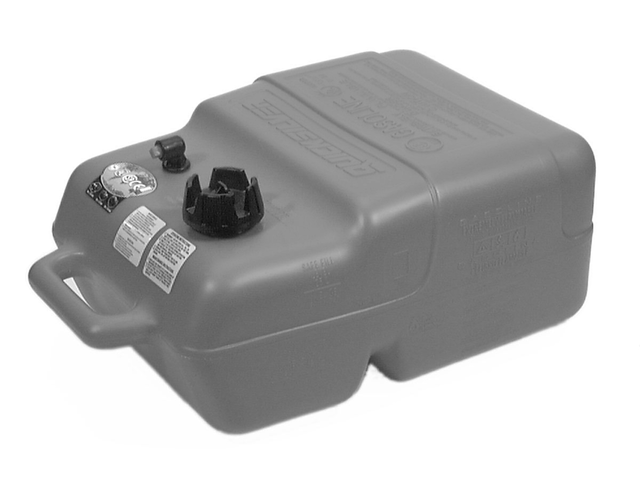 [1200 8M0057254] MERCURY STANDARD 6.6 US GAL (25 L) FUEL TANK - 6.6 US GAL (25 L) CAPACITY, 21 3/4 IN (8M0057254)