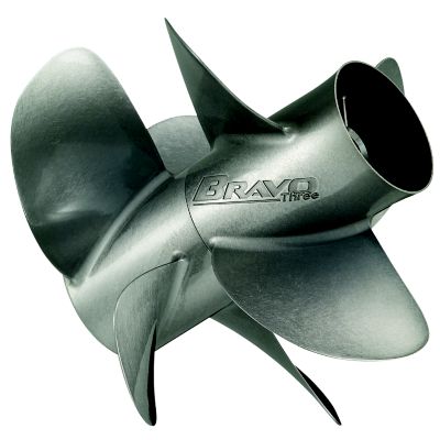 [48 8M0074871] Bravo Three Diesel Propeller 15.5 X 27 LH SS 4 BL - Front (8M0074871)