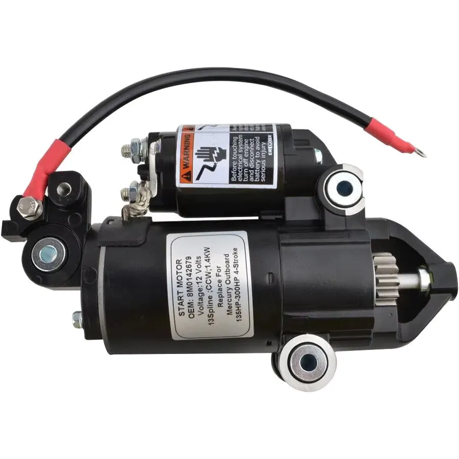 [50 8M0187292] Starter V6 V8 Mercury Outboard (8M0187292)