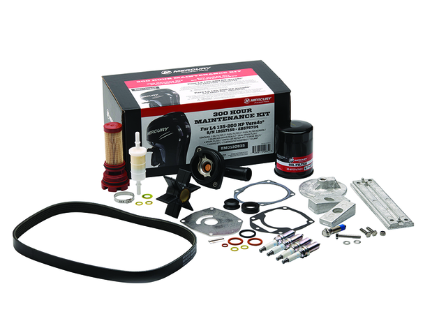 [8M0130835] Mercury Verado L4 135-200HP 300-Hour Maintenance Kit (8M0130835)