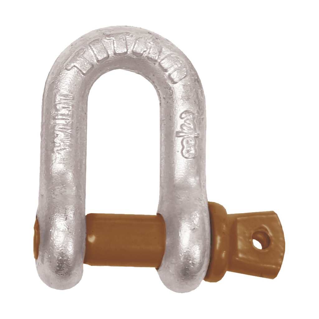 [143024-BLA] TITAN GALVANISED TESTED D SHACKLE 8MM (143024)