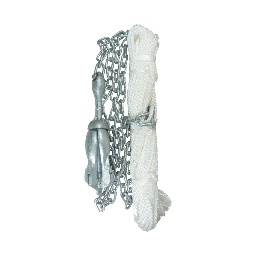[146464-BLA] BLA FOLDING ANCHOR KIT 2.5KGANCHOR 30MX8MM ROPE 3MX6MM CHAIN (146464)