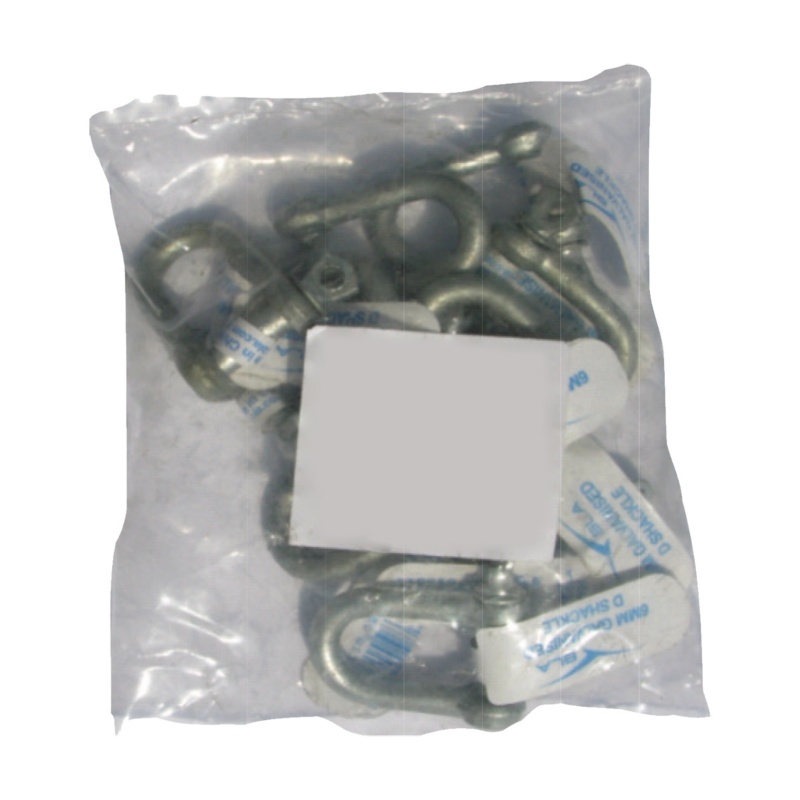 [143008B10-BLA] BLA GALVANISED D SHACKLE 10MM 10 PACK (143008B10)