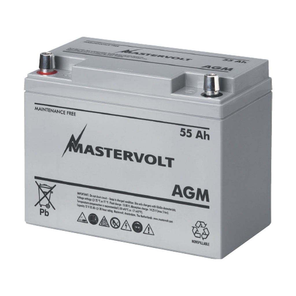[111070-BLA] MASTERVOLT AGM SERIES BATTERY 12/55 (111070)