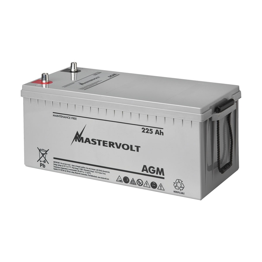 [111080-BLA] MASTERVOLT AGM SERIES BATTERY 12/225 (111080)