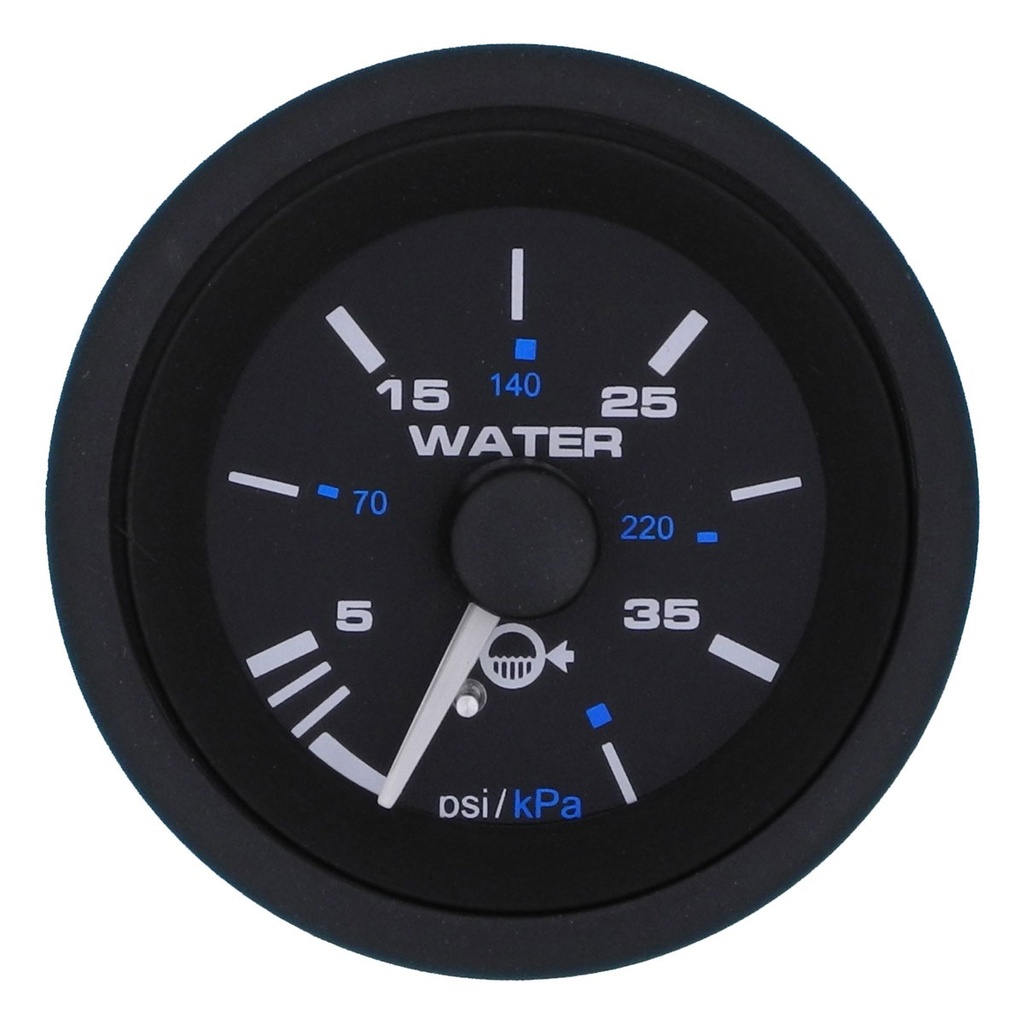 [112246-BLA] VEETHREE PREMIER PRO GAUGE WATER PRESSURE 0-40PSI (112246)