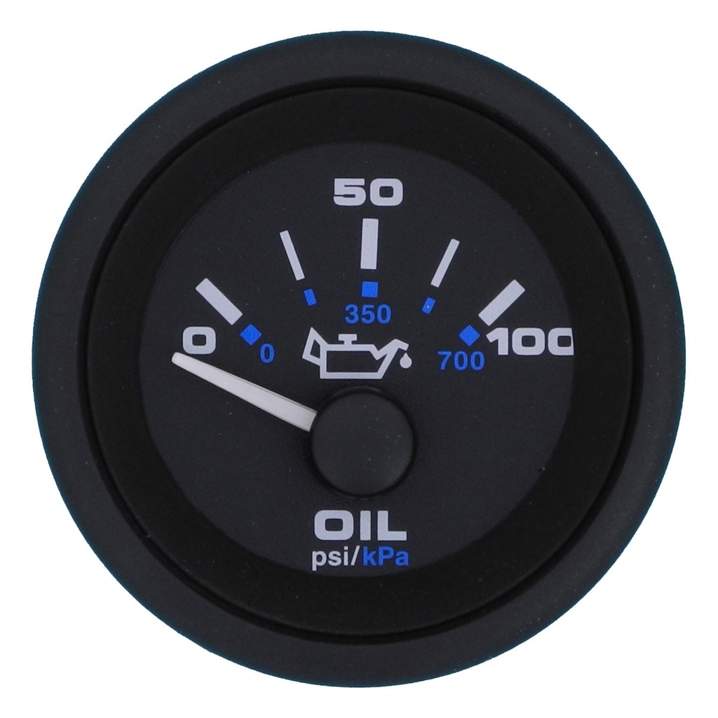 [112254-BLA] VEETHREE PREMIER PRO GAUGE OIL PRESSURE 0-100PSI (112254)