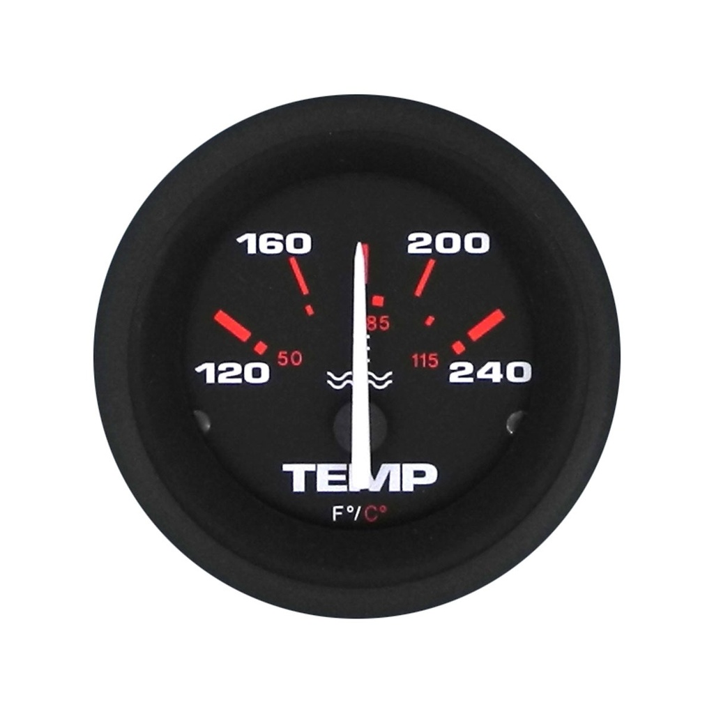 [112294-BLA] VEETHREE AMEGA GAUGE WATER TEMPERATURE 120°-240°F (112294)