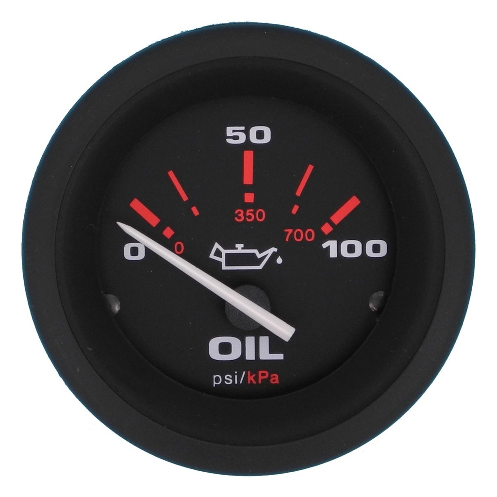 [112300-BLA] VEETHREE AMEGA GAUGE OIL PRESSURE 0-100PSI (112300)
