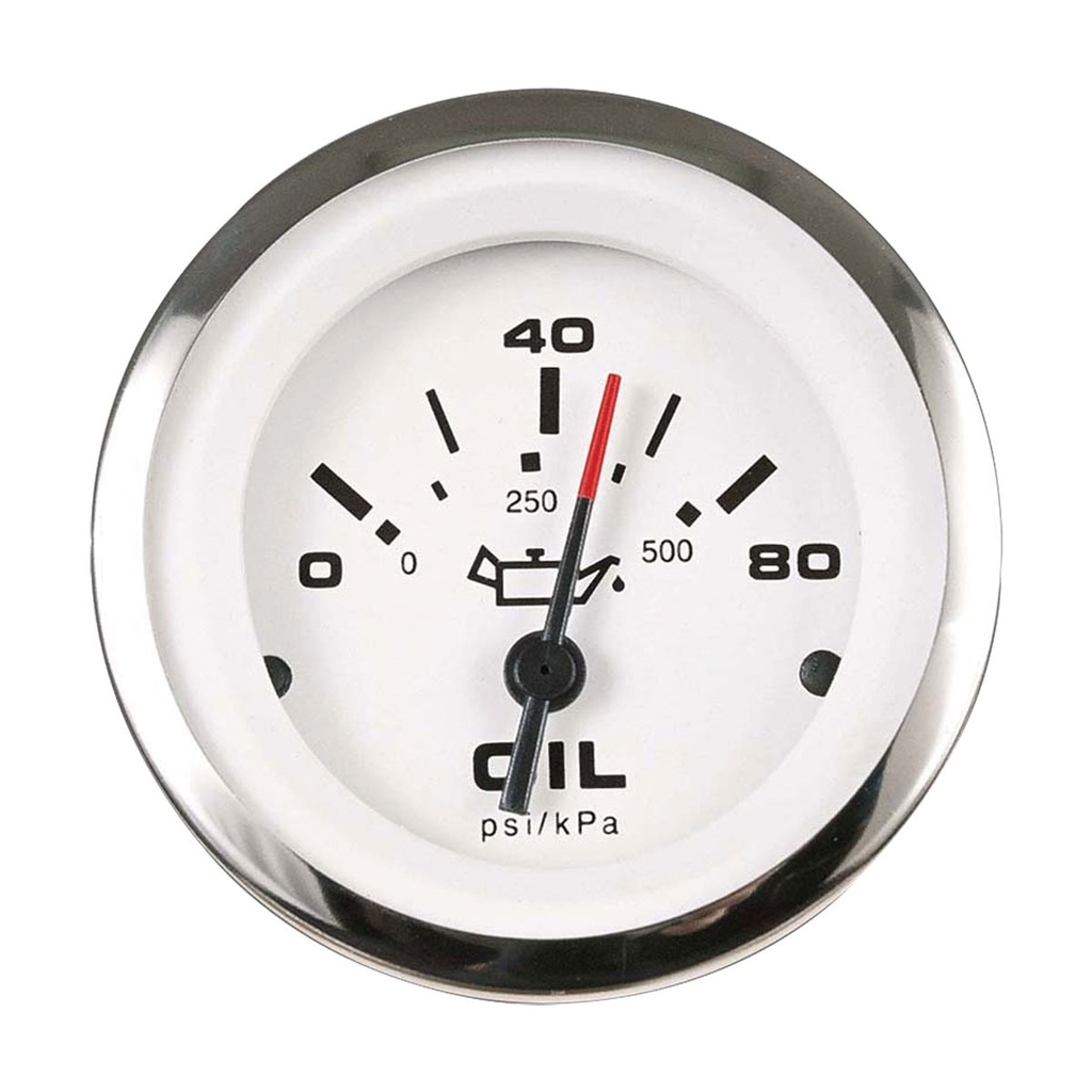 [112356-BLA] VEETHREE LIDO PRO GAUGE OIL PRESSURE 0-80PSI (112356)
