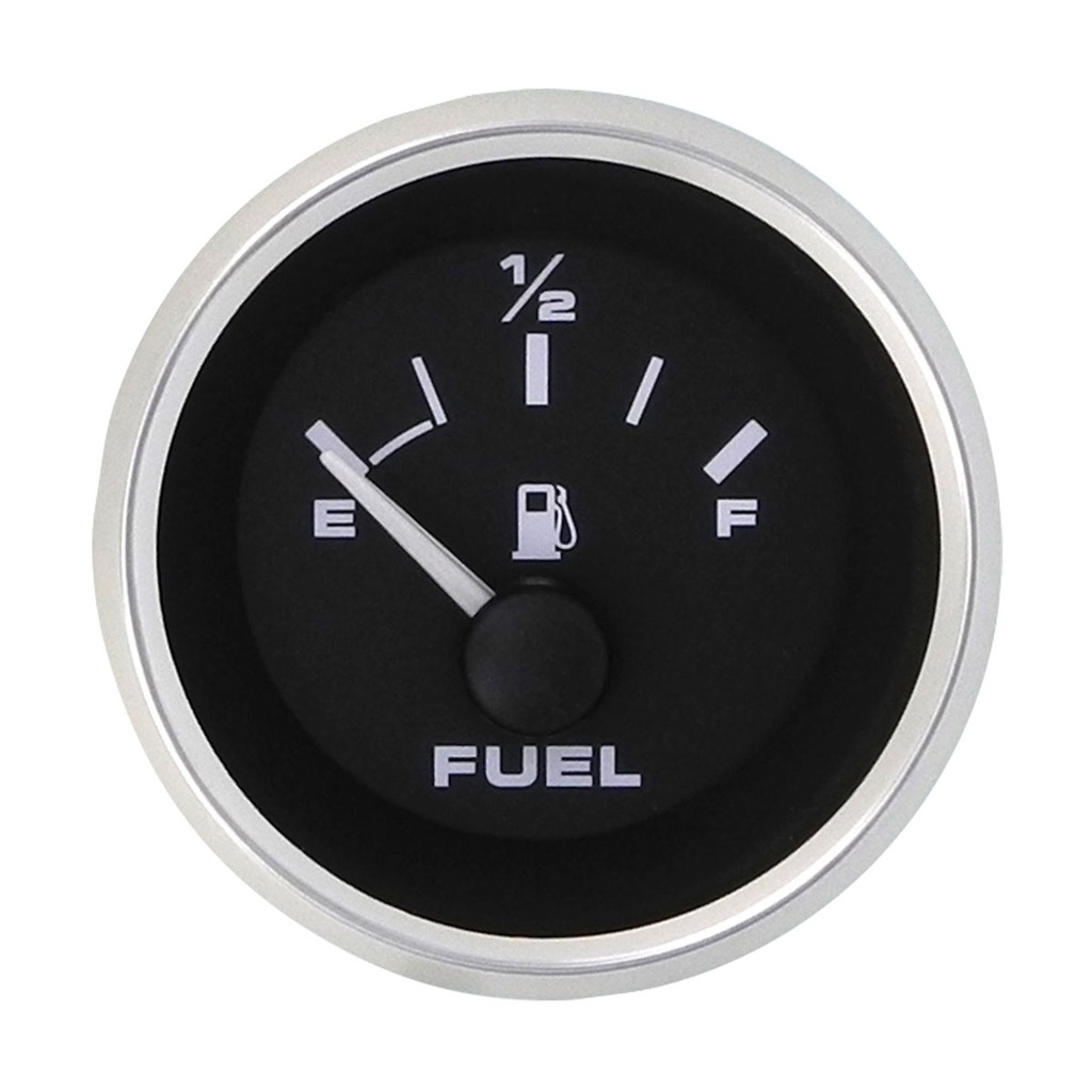 [112386-BLA] VEETHREE PREMIER PRO S/S TRIM GAUGE FUEL (112386)