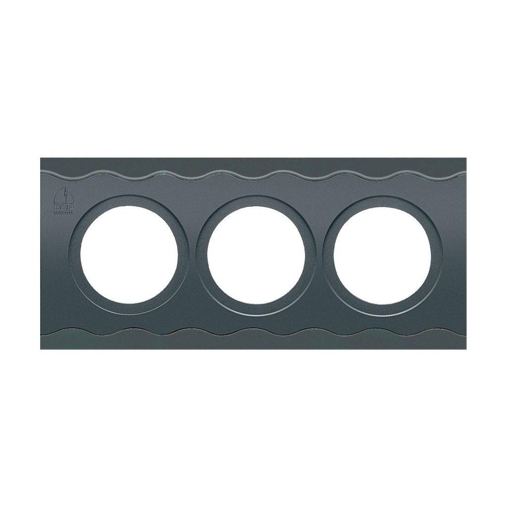 [113056-BLA] BEP CONTOUR CONNECT KITSET PANEL 3 SWITCH (113056)