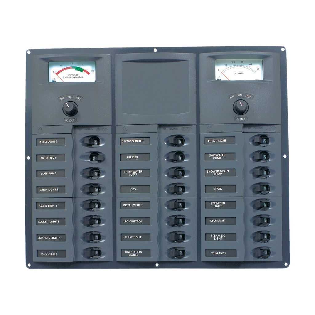 [113172-BLA] BEP DC CIRCUIT BREAKER PANEL 24CB 24V ANALOG (113172)