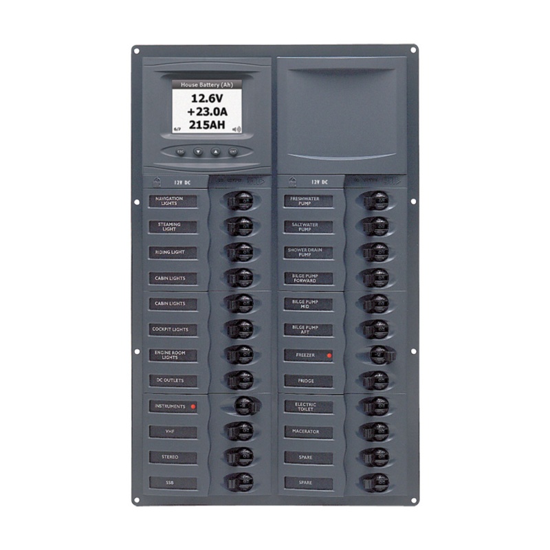 [113194-BLA] BEP DC CIRCUIT BREAKER PANEL 24CB 12-24V DIGITAL (113194)
