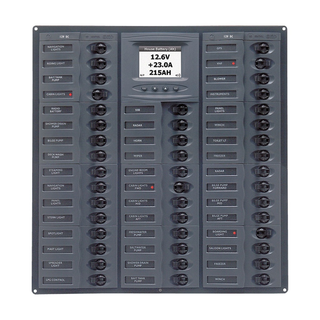 [113212-BLA] BEP MILLENNIUM DC CIRCUIT BREAKER PANEL 44CB 12-24V DIGITAL (113212)