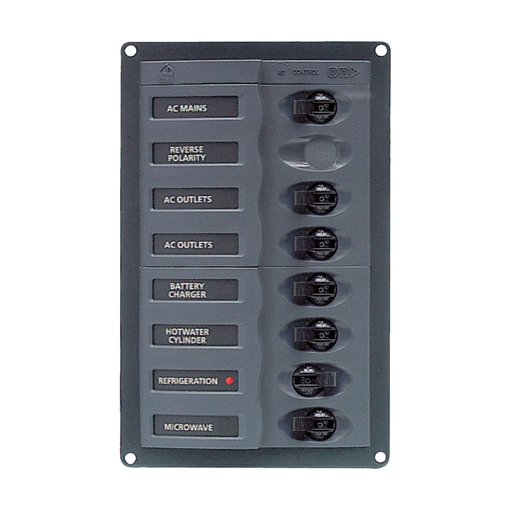 [113221-BLA] BEP AC CIRCUIT BREAKER PANEL 6CB 230V (113221)