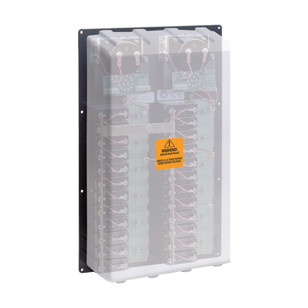[113236-BLA] BEP AC CIRCUIT BREAKER COVER 2 COLUMN + METER (113236)