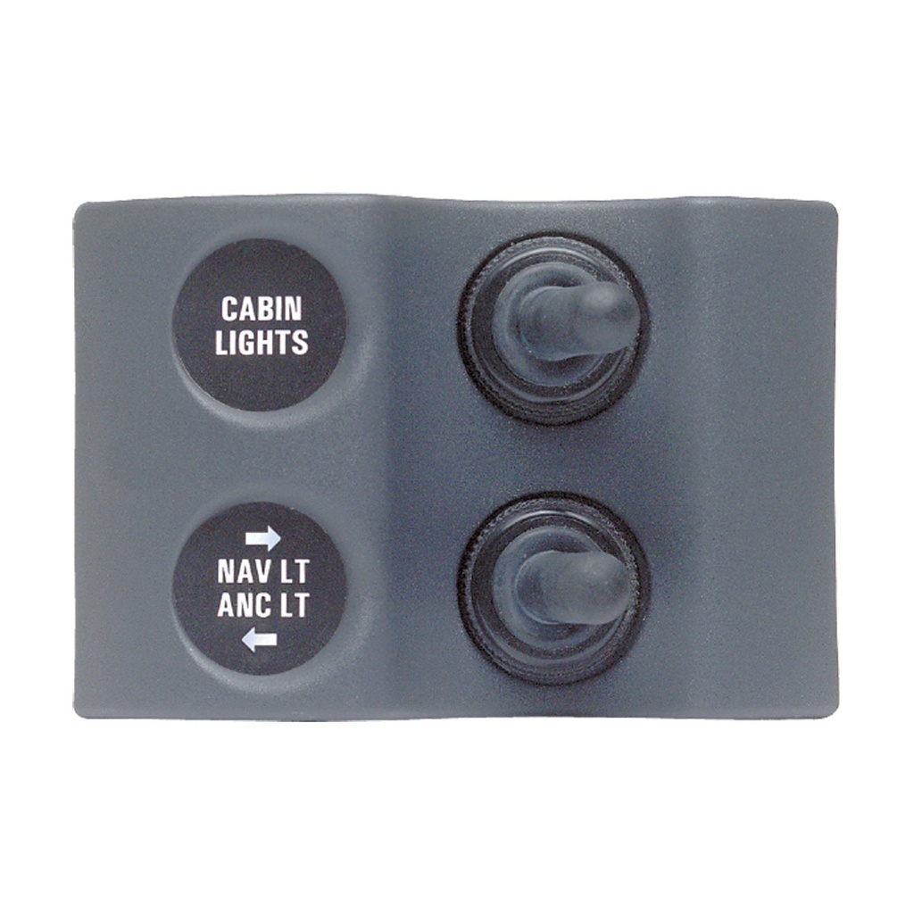 [113288-BLA] BEP MICRO SERIES SWITCH PANEL 1 ON-OFF 1 ON-OFF-ON (113288)